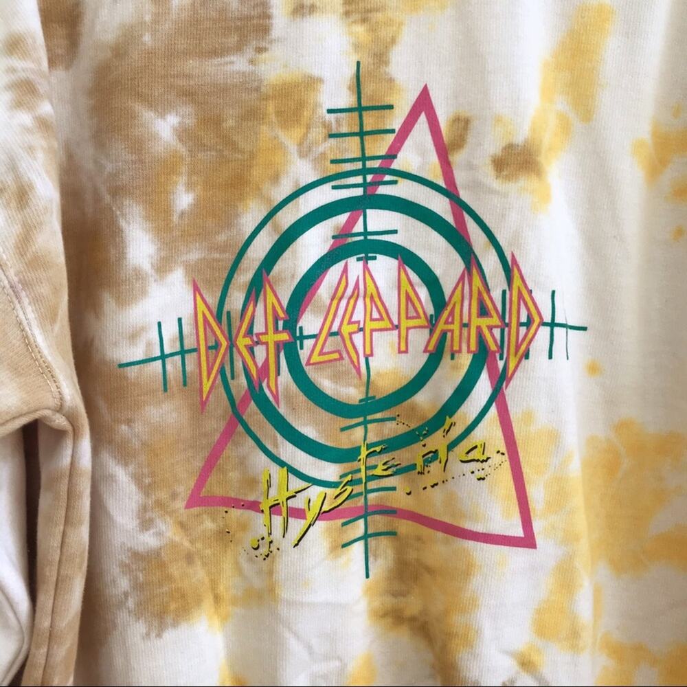 Def Leppard Tie Dye Crew Sweatshirt - Picture 2 of 6